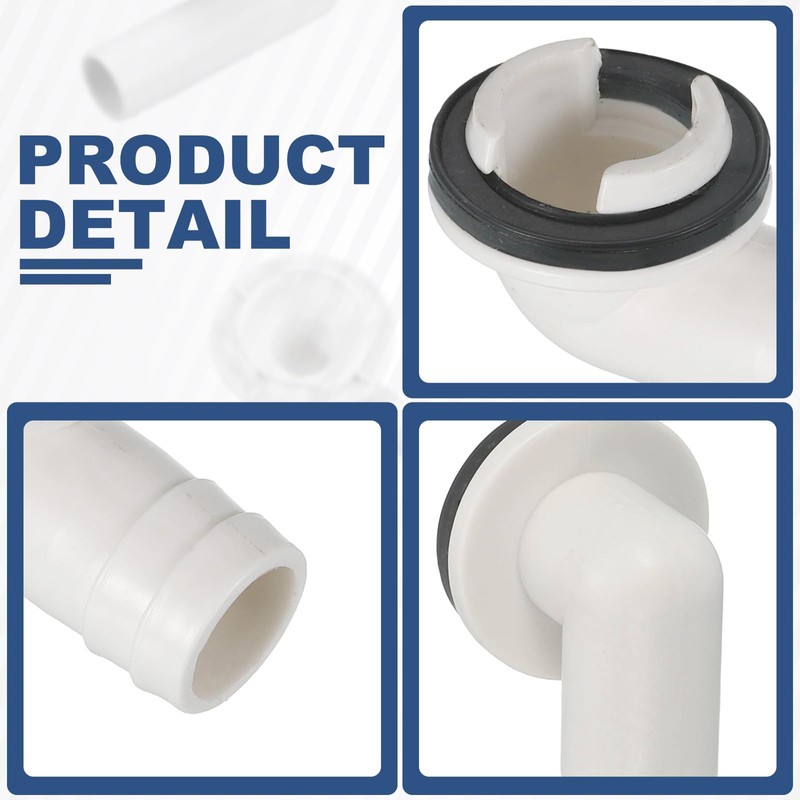 sourcing map 4Pcs Air Conditioner Drain Hose Connector Elbow Fitting