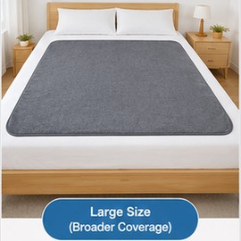 Waterproof Washable Bed Pad for Mattress Protection – Soft Flannel Reusable Cover in Multiple Sizes for Beds