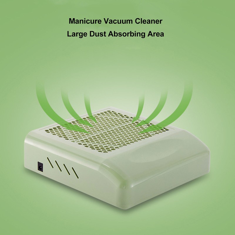 80W Nail Dust Extractor Manicure Vacuum Cleaner Powerful Electric Fan