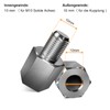 NICEDACK Bicycle Axle Adapter for Axle Thread Size M10 x
