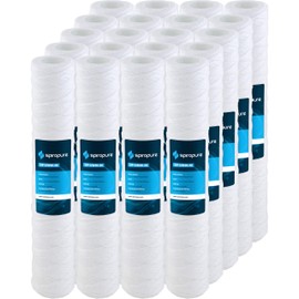 SpiroPure SP-CW30-20 20x2.5 30 Micron String-Wound Polypropylene Sediment Water Filter Cartridge SWC-25-2030 (Case of 20)