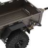 RC Car Hitch Trailer Aluminum Alloy Antislip Rubber Tire Rustproof