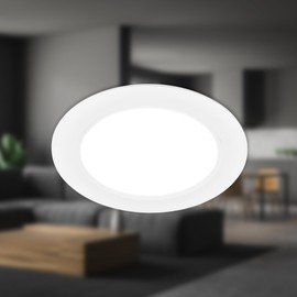 BRILONER - 1x LED Recessed Spotlight 230 V Flat Neutral White Light, 12 W, 1200 lm, LED Spotlight, Ceiling Spotlights, LED Spotlights, 230 V, Recessed Spotlights, LED, Ceiling Spotlight, 68 mm, 170 x