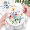 ERKOON Embroidery Kit for Beginners, 5 Sets Flower Cross Stitch