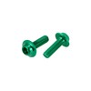 Motoforti 20pcs M5 Motorcycle Windscreen Screw Fairing Windscreen Bolt Green