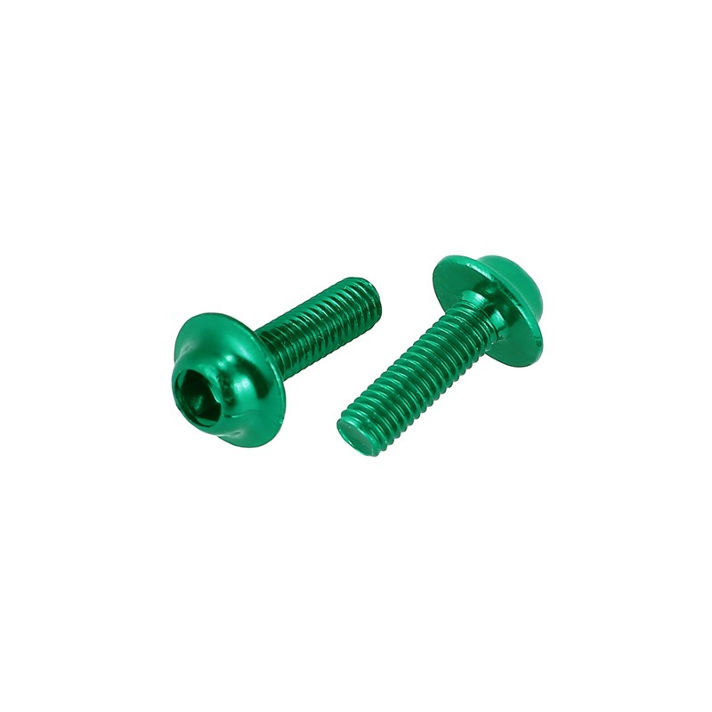 Motoforti 20pcs M5 Motorcycle Windscreen Screw Fairing Windscreen Bolt Green