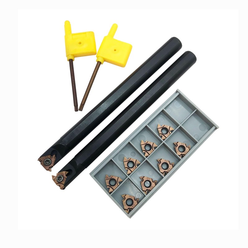 Zouzmin Lather Threading Tool Bit Set External Internal Threading Boring