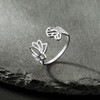 kkjoy Lotus Flower Yoga Ring Stainless Steel Lotus Adjustable Open