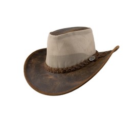 Black Jungle BUNDABERY Leather Western Hat Australia Hat Cowboy Hat, tan