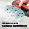 100PCS 150mm Sanding Discs, 6 Inch15 Holes Sanding Disc Pads,