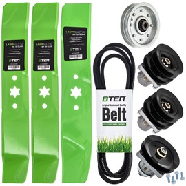 8TEN Deck Rebuild Kit for White Outdoor 46 inch ZTT 2150 Zero Turn Blade Spindle Belt Idler