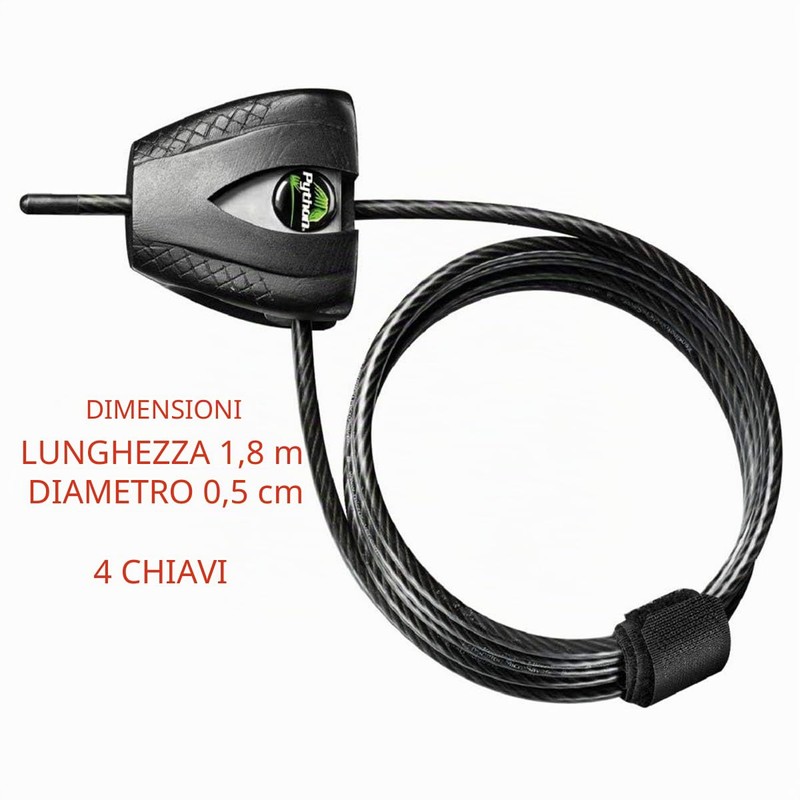 Master Lock 8417EURDPRO Cavo Regolabile Antifurto da 30 cm a