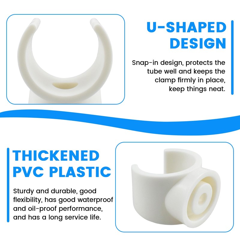 SDTC Tech 30 Pack 3/4 Inch PEX Pipe Clamp Clip,