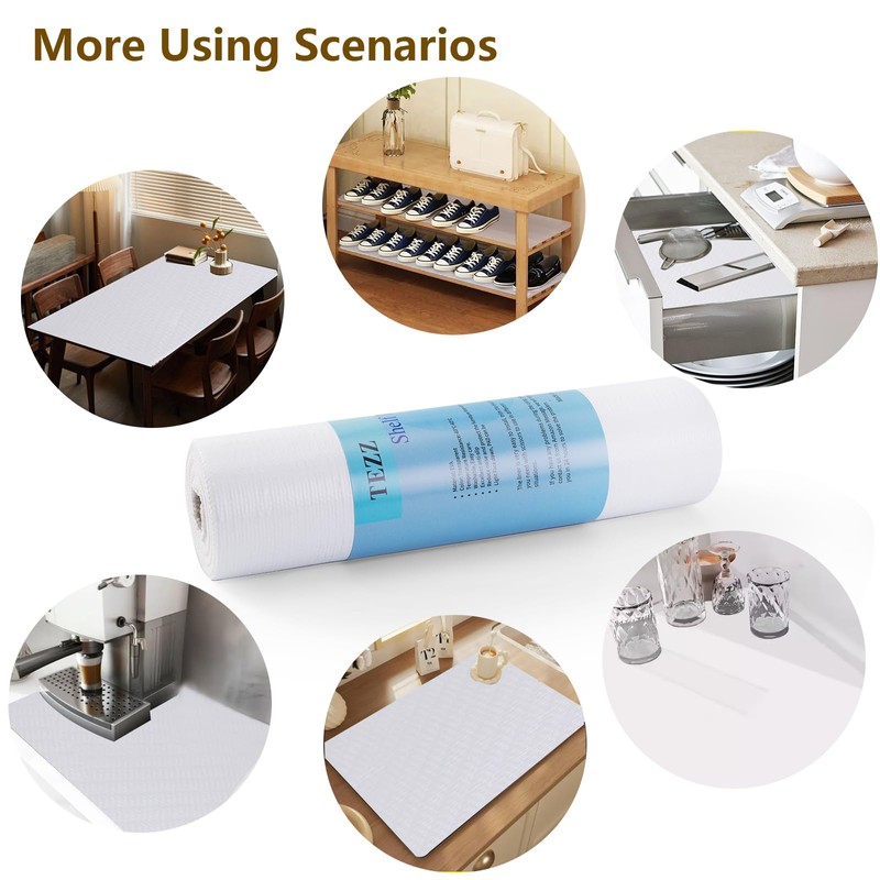 Shelf Liner, 14 Inches x 20 FEET Non-Slip Kitchen Cabinet