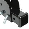 KUAFU 2" Folding Hitch Adapter Compatible with 2 Inch Trailer