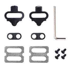 Bike Bicycle Shoe Plate Set, SPD Cleats, Cleats, Shoe Plates, SPD Cleats Compatible with SPD SM-SH51, Pedal Plates Bicycle Accessories Set, Suitable for Indoor and Outdoor Cycling