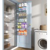 Mefirt 12 Inch Wide Narrow Over The Door Pantry Organizer,