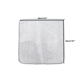 FarBoat 10Pcs Multipurpose Wire Dishwashing Rag Non-Scratch Wire Dishwashing Rags for Wet and Dr