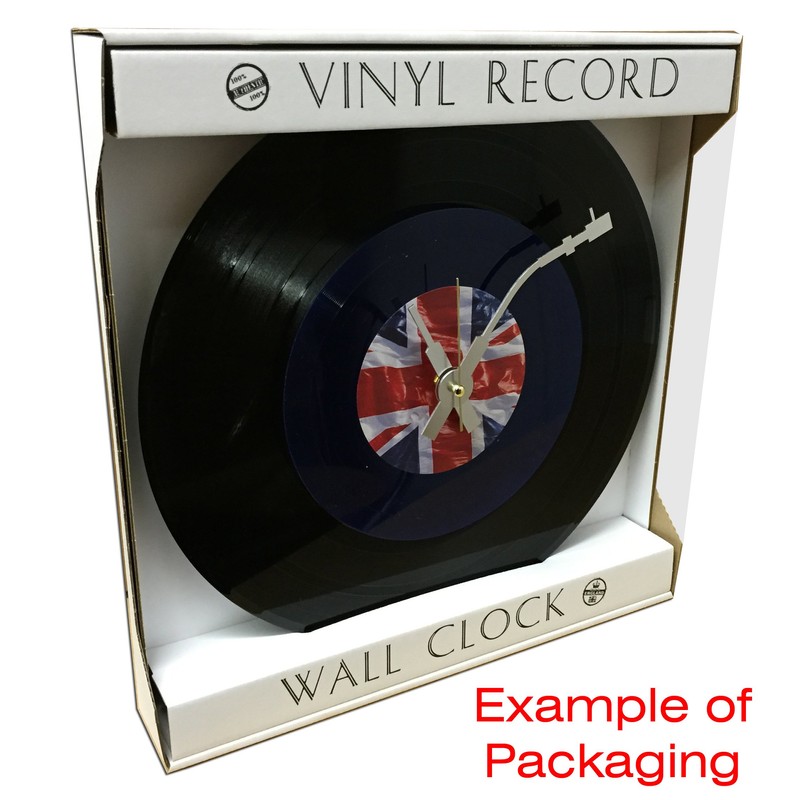 Iconic Abbey Road vinyl record wall clock (Beatles)