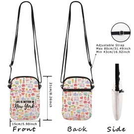 New York City Gift NYC Lover Gift New York Vacation Souvenirs Life is Better in New York Makeup Bag (in New York CR EU)