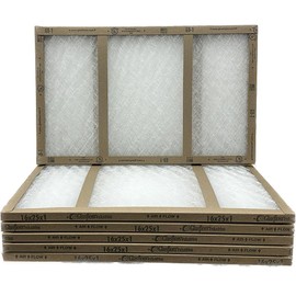 16x25x1 Glasfloss Fiberglass Air Filter, Double Strut, GDS Series, Made in USA, Actual Size: 15 5/8 x 24 5/8 x 3/4 (Box of 6)