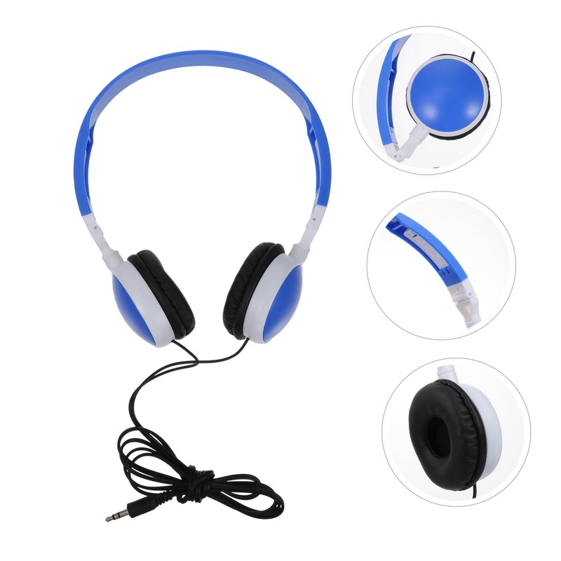 TEHAUX 1pc Foldable Headset Lightweight Ear Headphones for School Music