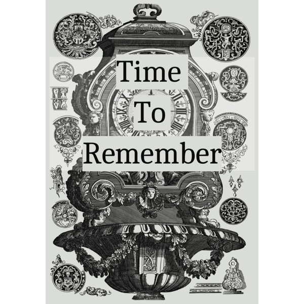 Time To Remember: Blank Photo Album With Description LInes |