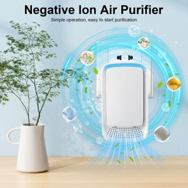 Negative Ion Plug in Air Purifier,Ionic Air Purifiers for Home, Bedroom, Office, Mini Portable Air ionizers for Home Plug in (4PCS)