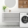 EaseStick Light Grey Granite Countertop Contact Paper Waterproof Glossy Marble