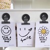 MIN CI 12 Pack Black Magnetic Clips, Strong Fridge Magnets,