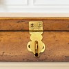 10PCS Brass Solid Padlock Hasp, Gold Metal Latch with Screws,