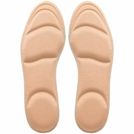 PhoenixSole Memory Foam Soft Cushion Insole, Shock Absorption, Breathable, Moisture Prevention, Standing Work, Walking, Sports, Outdoors, Adjustable Size, beige
