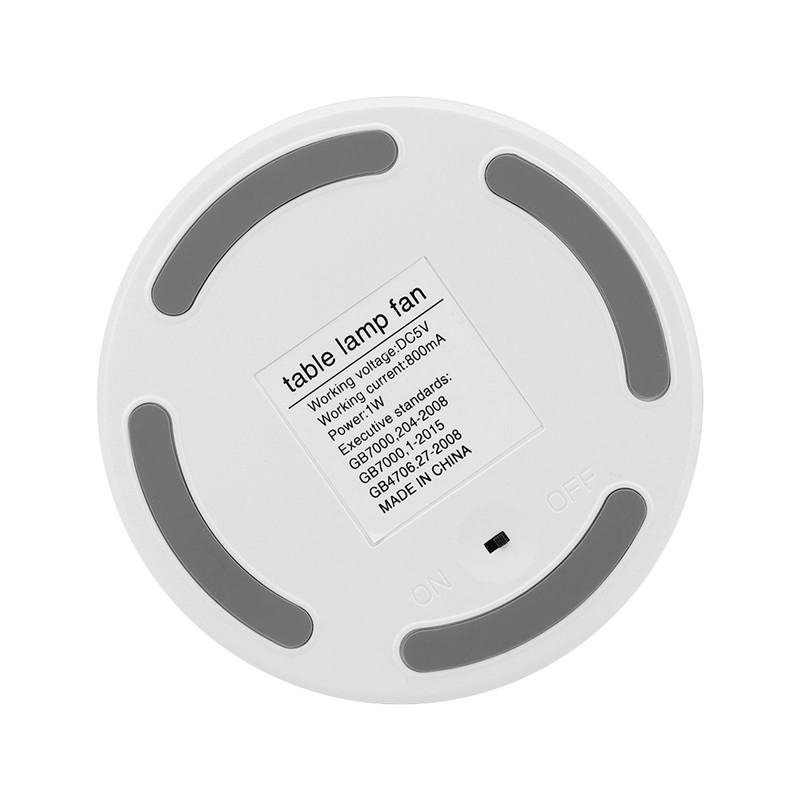 1Pc Mini Desktop Fan with Rechargeable USB and Table Night