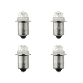 TAODAN 4PCS 3-6V Flashlight Bulb Replacement Bulb 3W DC3V P13.5S Flashlight Bulb Replacement Suitable for High Power Torch Bulb Replacement