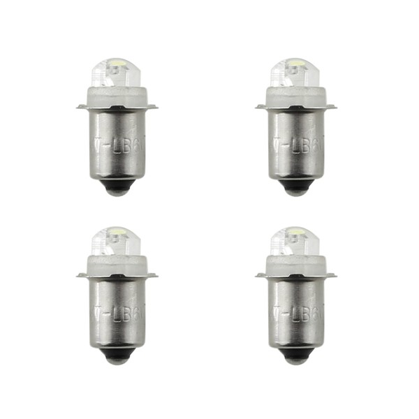 TAODAN 4PCS 3-6V Flashlight Bulb Replacement Bulb 3W DC3V P13.5S