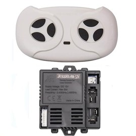 JIARUIXIN JR1630RX-RM-12V 2.4G 2.4G Black Remote Control and Receiver, for Kids Powered Wheels, 12 Volt Control Box Motherboard Accessories Ride On Car Replacement Parts