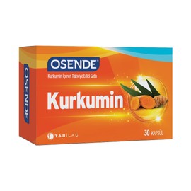 Tab İlaç Osende Curcumin 30 Kapsül AROMASIZ Renkli