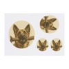 4 x 'German Shepherd with Stick Portrait' Temporary Tattoos -