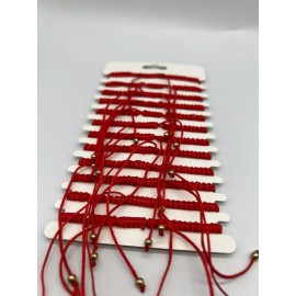 Trendy Adjustable Red String Bracelet Saint Benedict Pack of 12