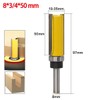 8mm Shank Flush Trim Pattern Template Router Bit Set, Top