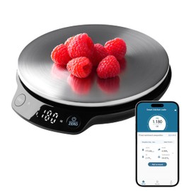 ATOGOU Smart Nutritional Scale,0.005 oz/0.1 g High Precision, 11 lb/5 kg,Smart Food Scales Calorie Calculator with App Food Database, Digital Kitchen Scale for Cooking, Baking, etc, Black