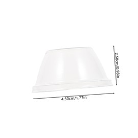 Generic 50Pcs Transparent Hydroponic Plant Moisturizing Lids Insulation Covers for Healthy Growth Durable Plant Accessories for Optimal Humidity and Temperature Control