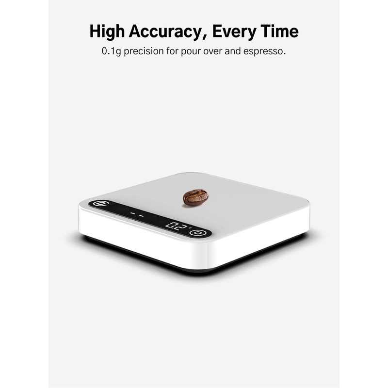 Digital Coffee Scale with Timer and Flow Rate Tracking, 0.1g