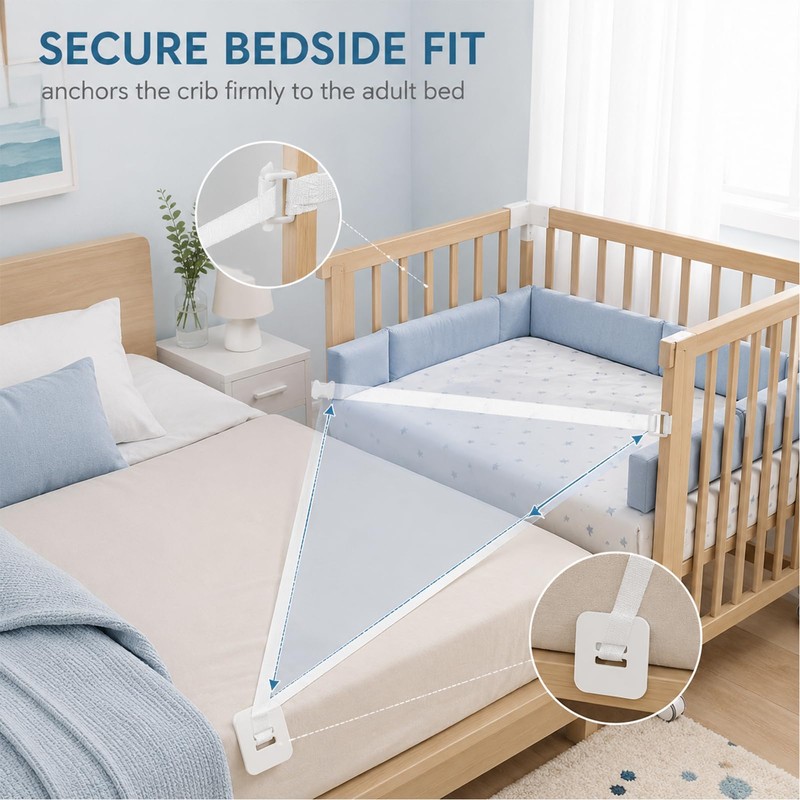 OXDASW Cinghia da 8 m per lettino, fissaggio per letto