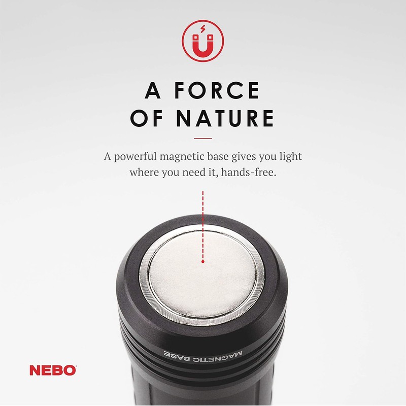 NEBO SLYDE+ 300 Lumen LED Flashlight & Red COB Work