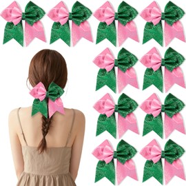 10 Pieces Witch Hair Accessories Pink and Green Hair Bows, Witch Merch Hair Bows Pink and Green Cute Bow Hair Clips Gifts Witch Party Favors Hair Accessories for Woman Girls