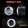 CHUSYYRAY For 2003-2009 Hummer H2 Pair Bumper LED Fog Lights