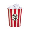 balvi Rubbish Bin Popcorn Colour Red and Beige The Crumpled
