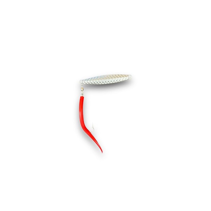 RUN OFF LURES Hammered Diamond JIGS (RED, 2OZ)