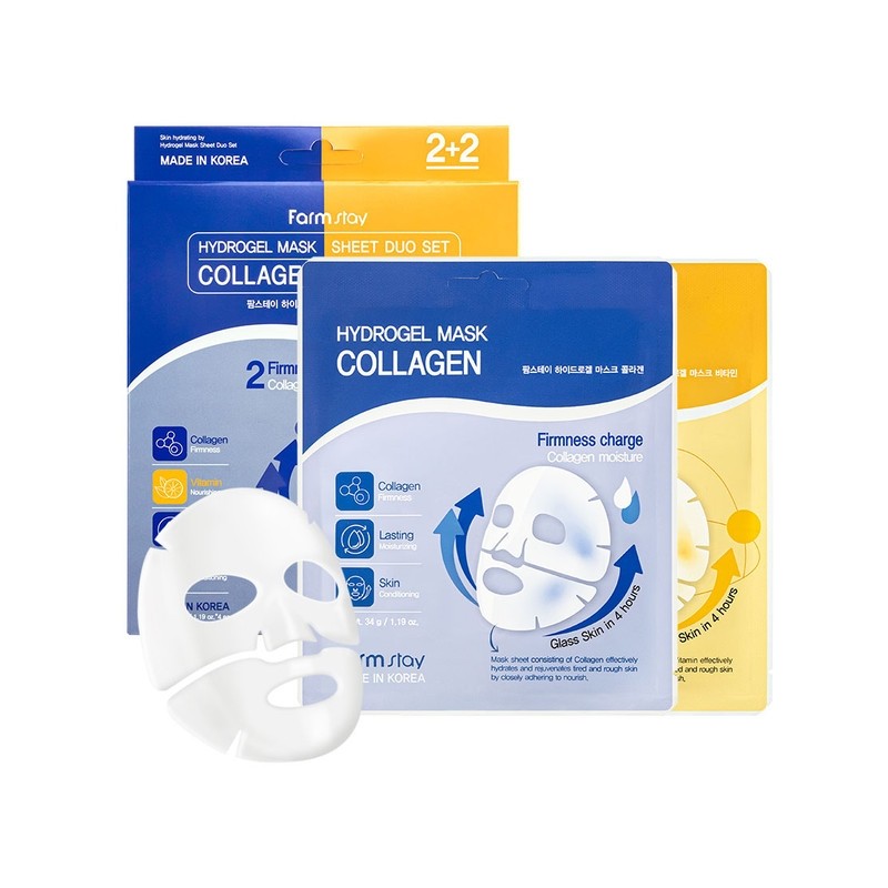 Collagen / 콜라겐x비타민하이드로겔 마스크 시트 듀오 세트